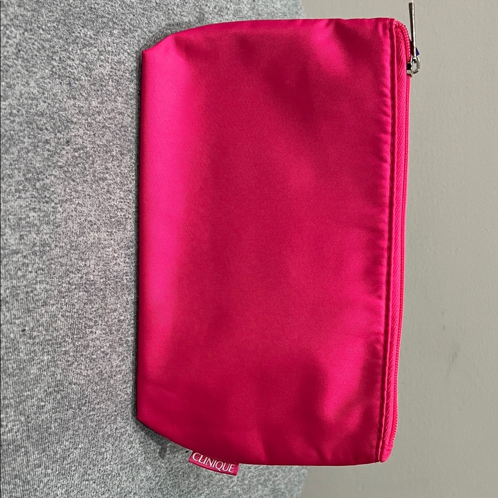 Clinique Fuchsia Makeup Pouch